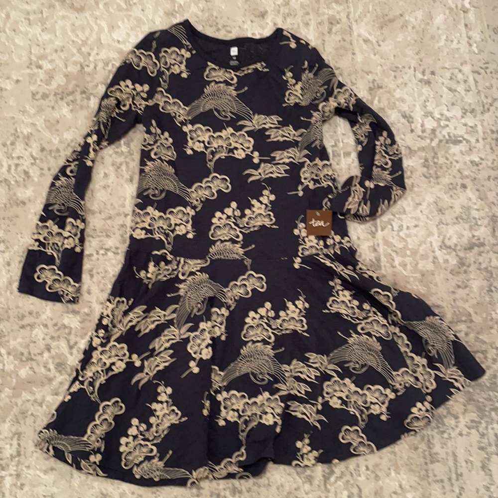 Tea Collection. Peace crane Dress. Asian inspired design